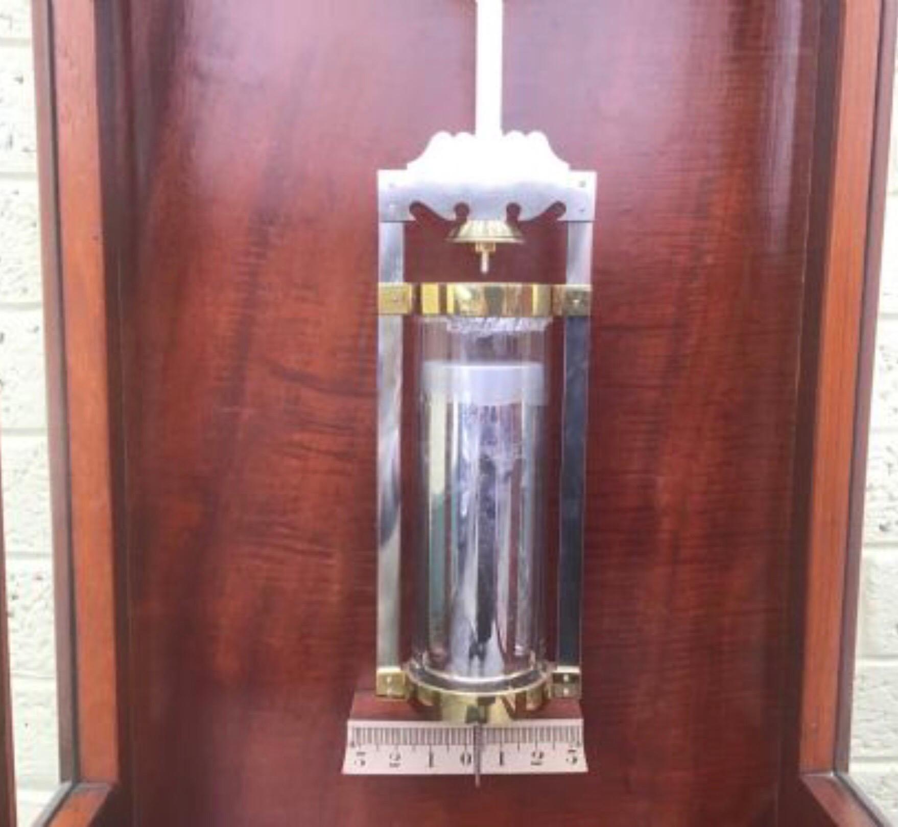 Antique Mahogany Regulator Longcase Clock by Steel of Belfast, Harrisons Works In Good Condition In Antrim, GB
