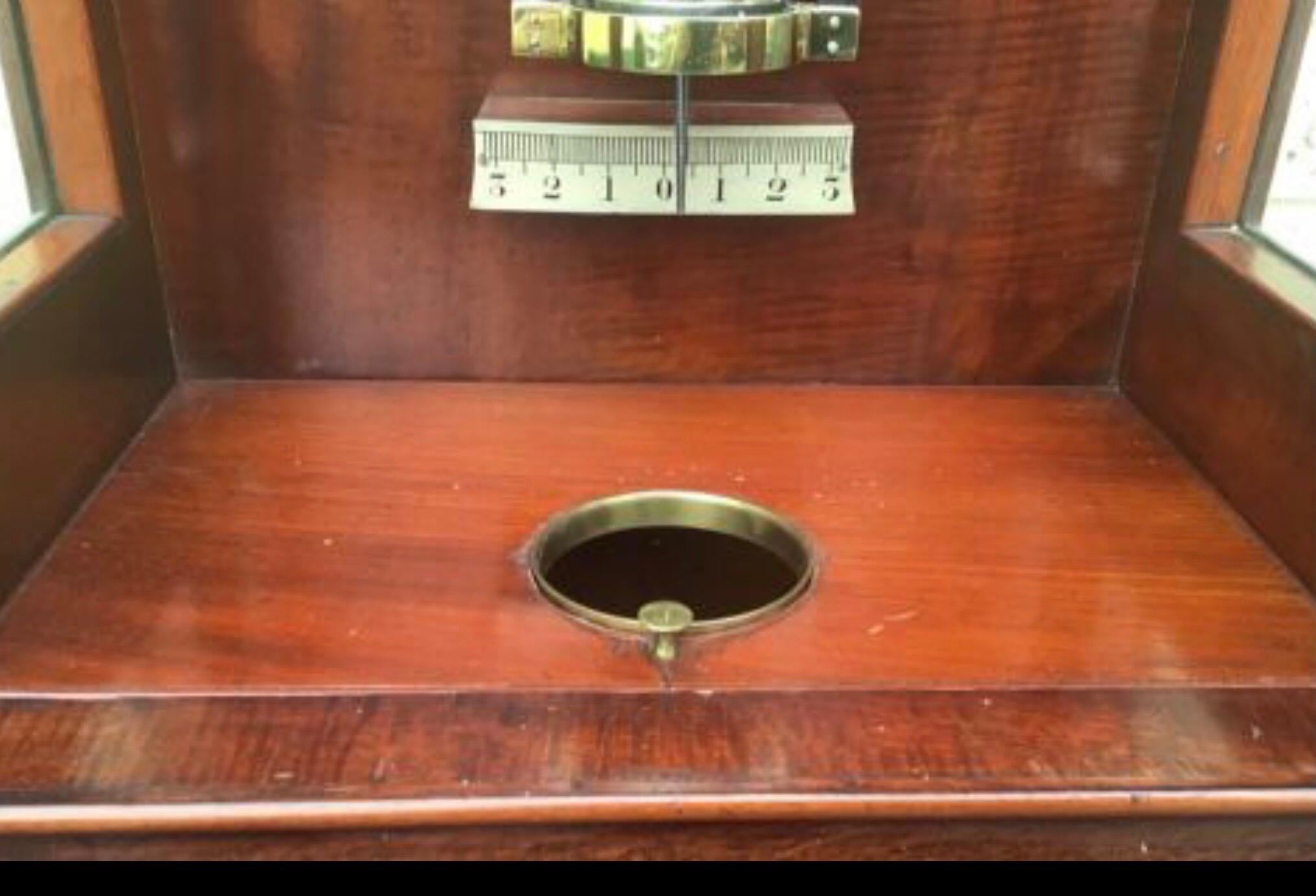 Mid-19th Century Antique Mahogany Regulator Longcase Clock by Steel of Belfast, Harrisons Works