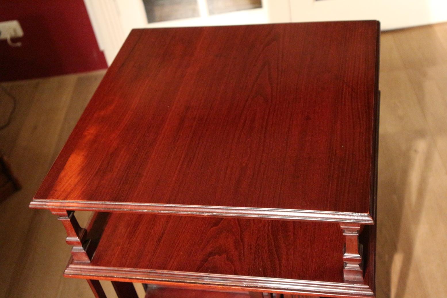 Late 19th Century Antique Mahogany Revolving Bookcase