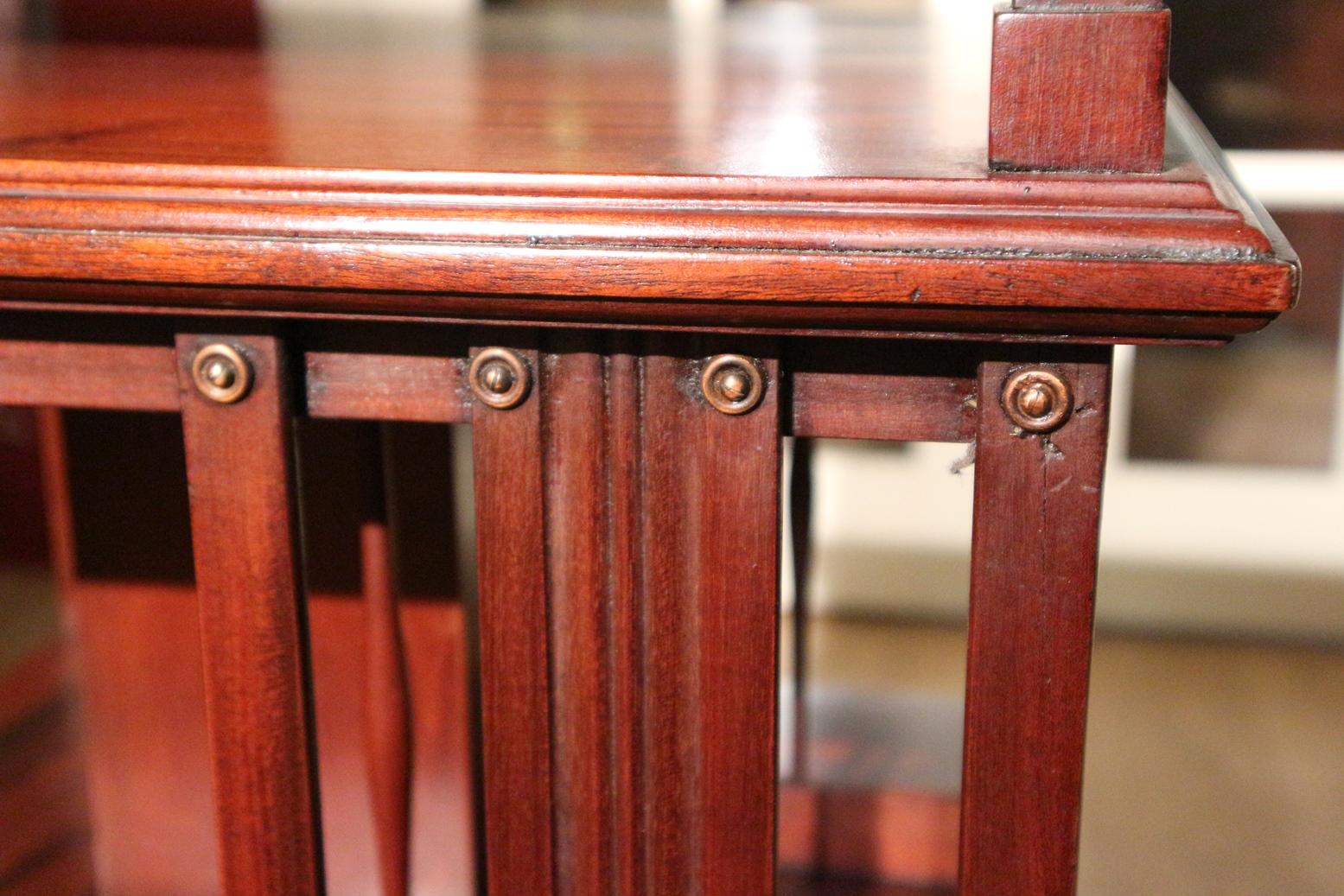 Antique Mahogany Revolving Bookcase 2