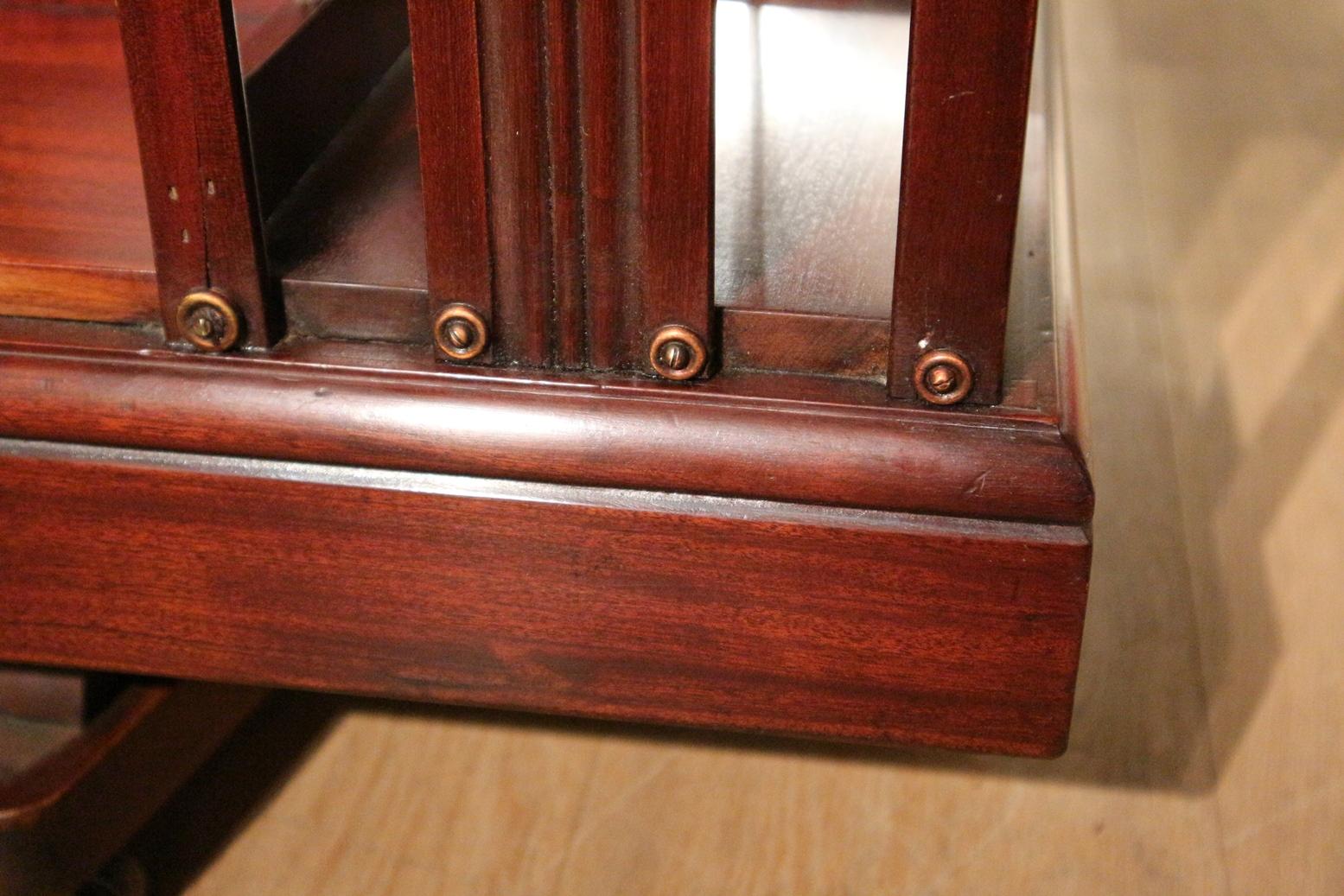 Antique Mahogany Revolving Bookcase 3