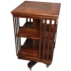 Antique Mahogany Revolving Bookcase