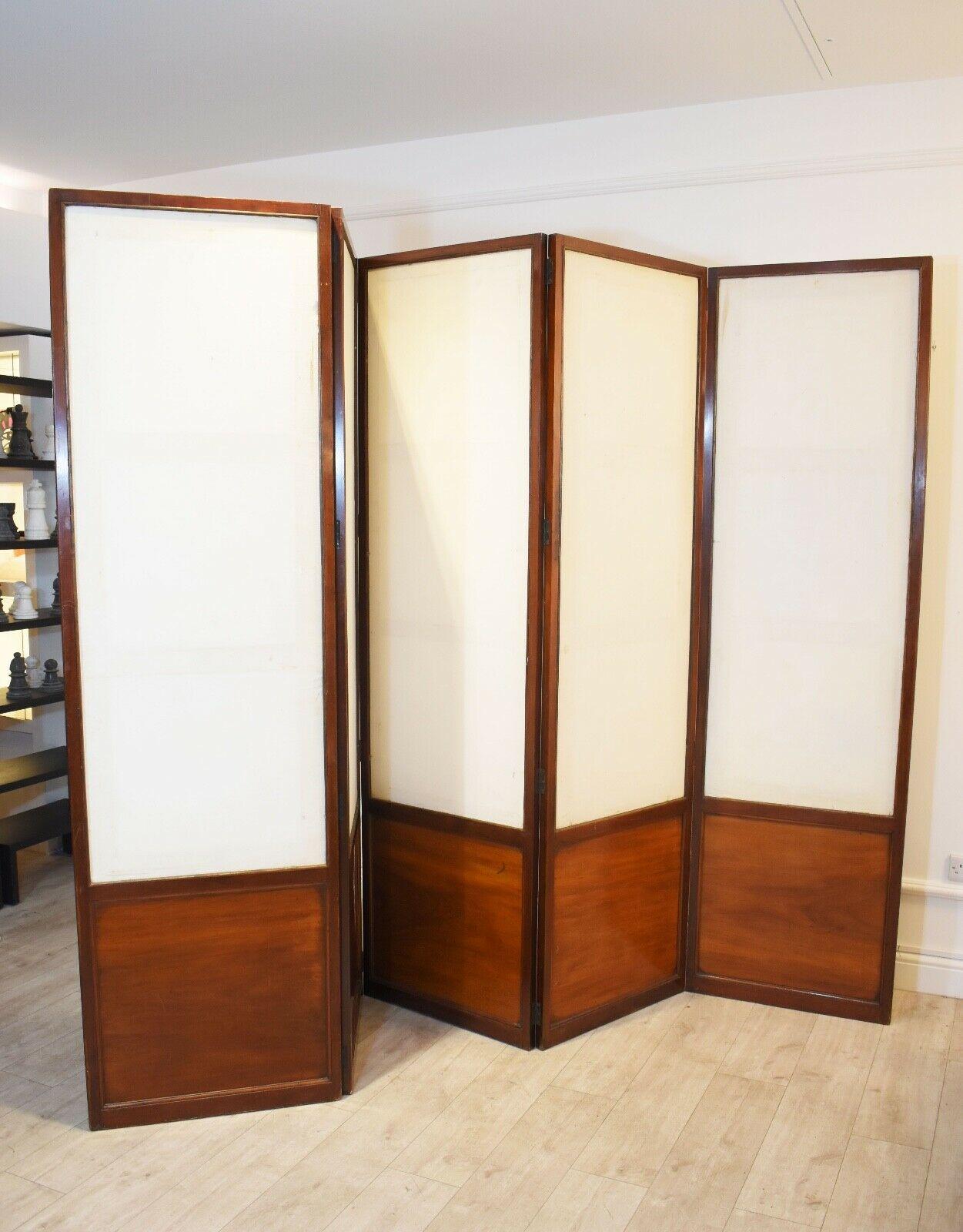 Antique Mahogany Room Divider / Screen In Good Condition In London, GB