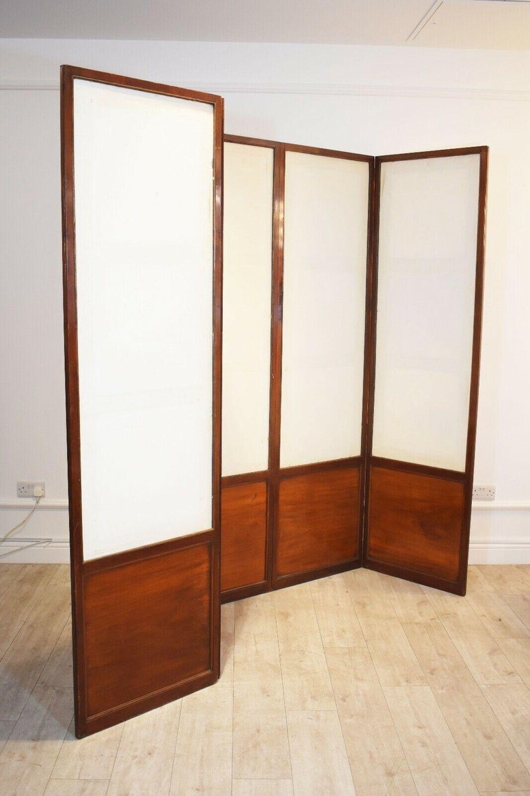 20th Century Antique Mahogany Room Divider / Screen For Sale