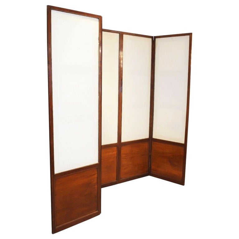 Antique Mahogany Room Divider / Screen For Sale