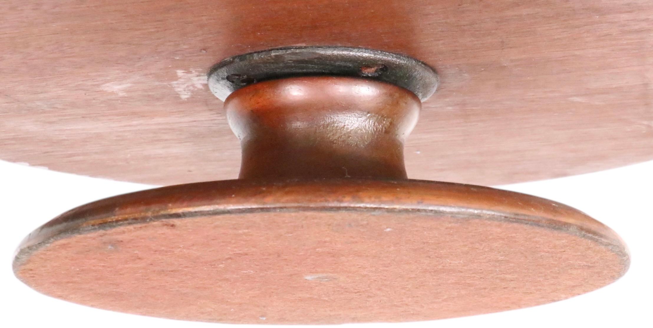Antique Mahogany Rotating Lazy Susan 4