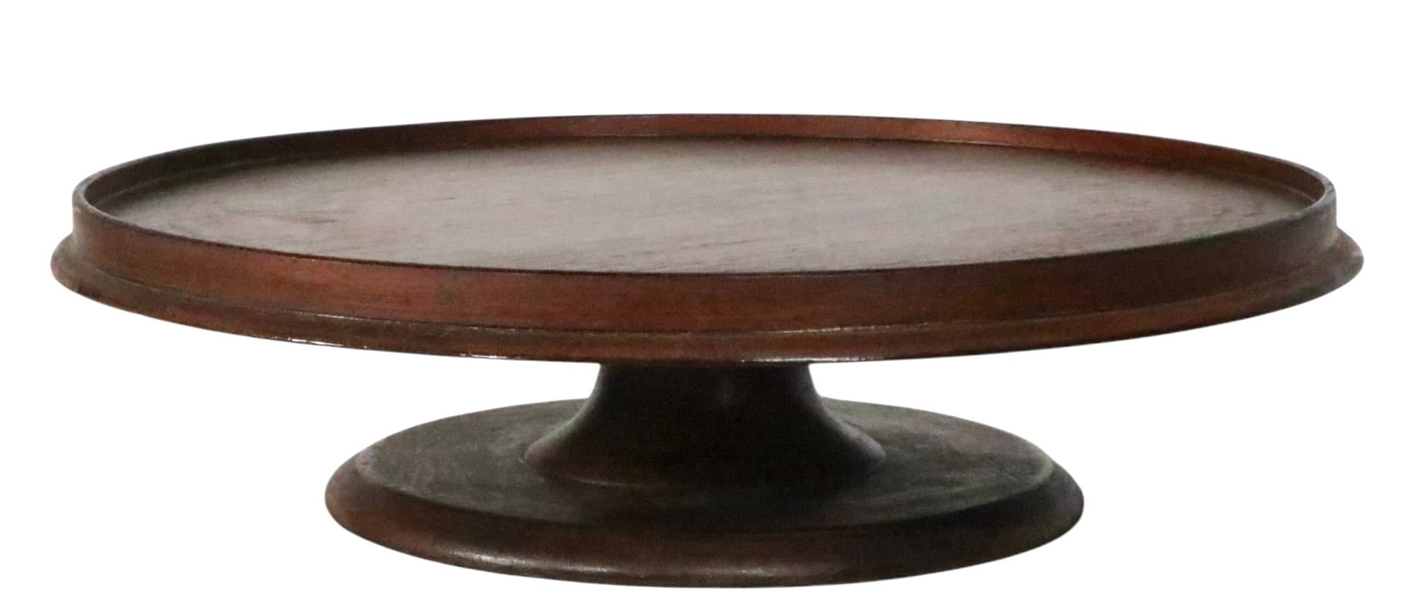 Antique Mahogany Rotating Lazy Susan 3