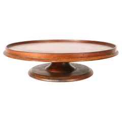 Antique Mahogany Rotating Lazy Susan