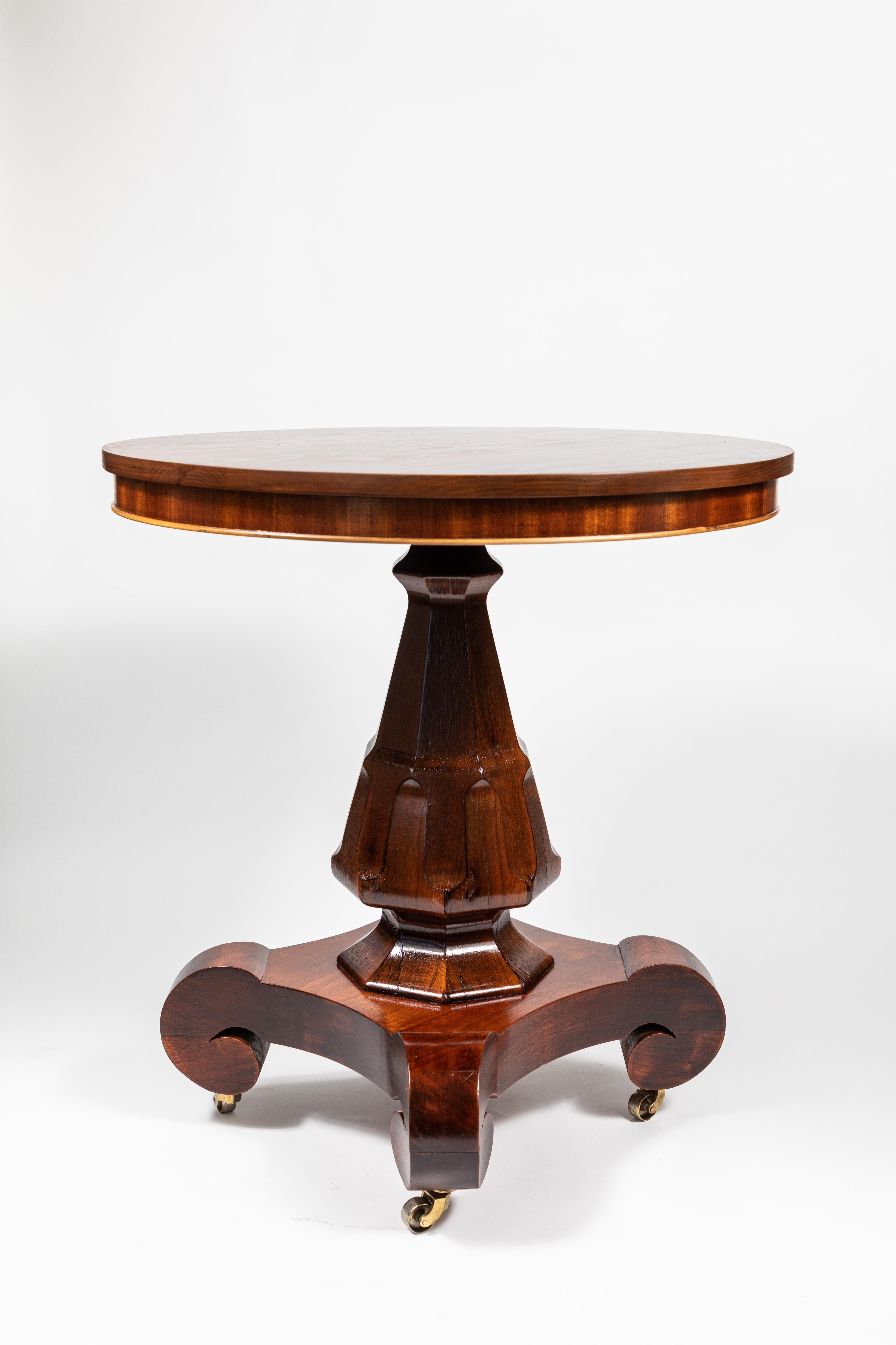 vintage pedestal side table