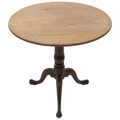 Antique Mahogany Round Tilt-Top Table