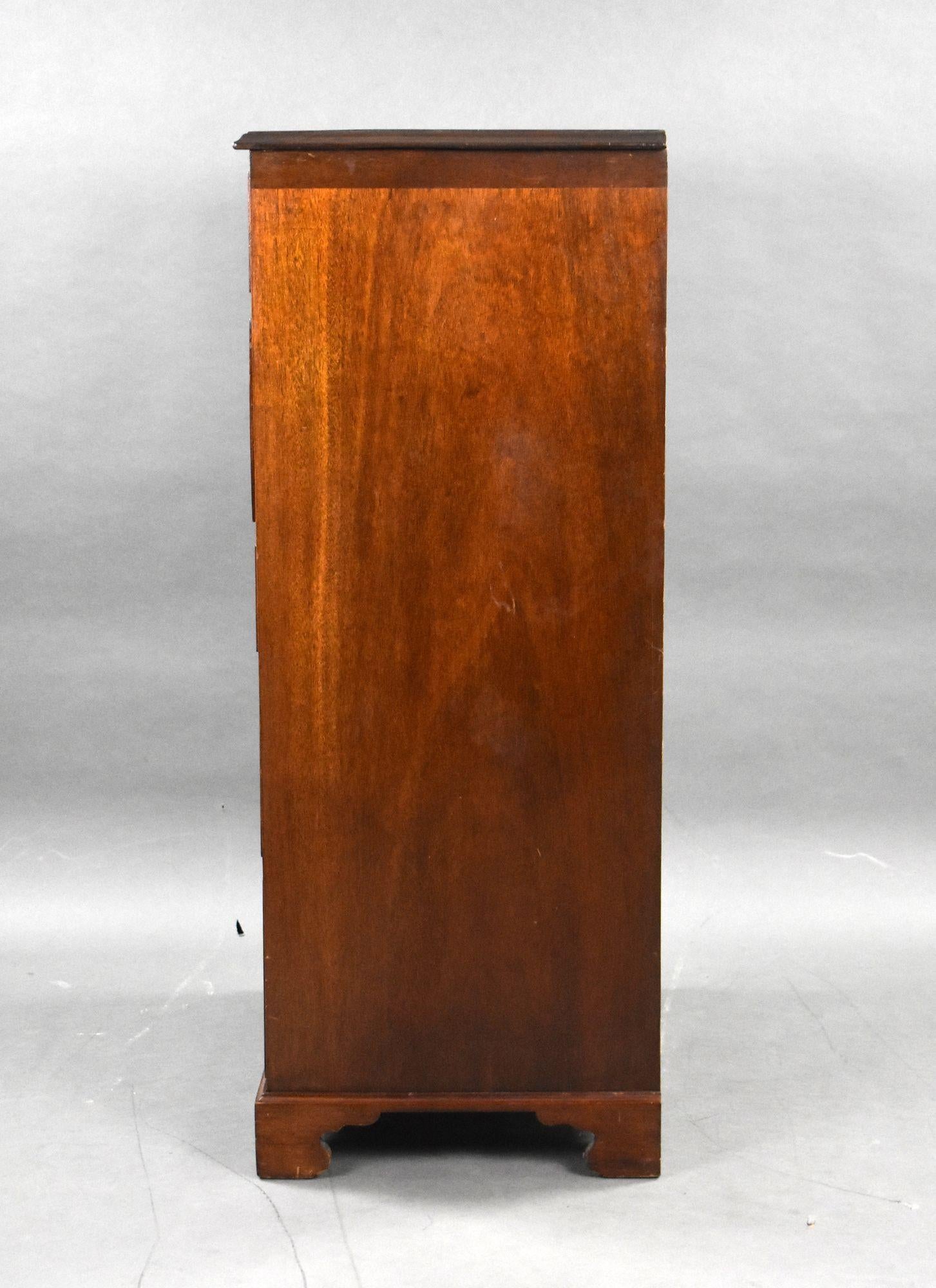 20th Century Antique Mahogany Secretaire Chest For Sale