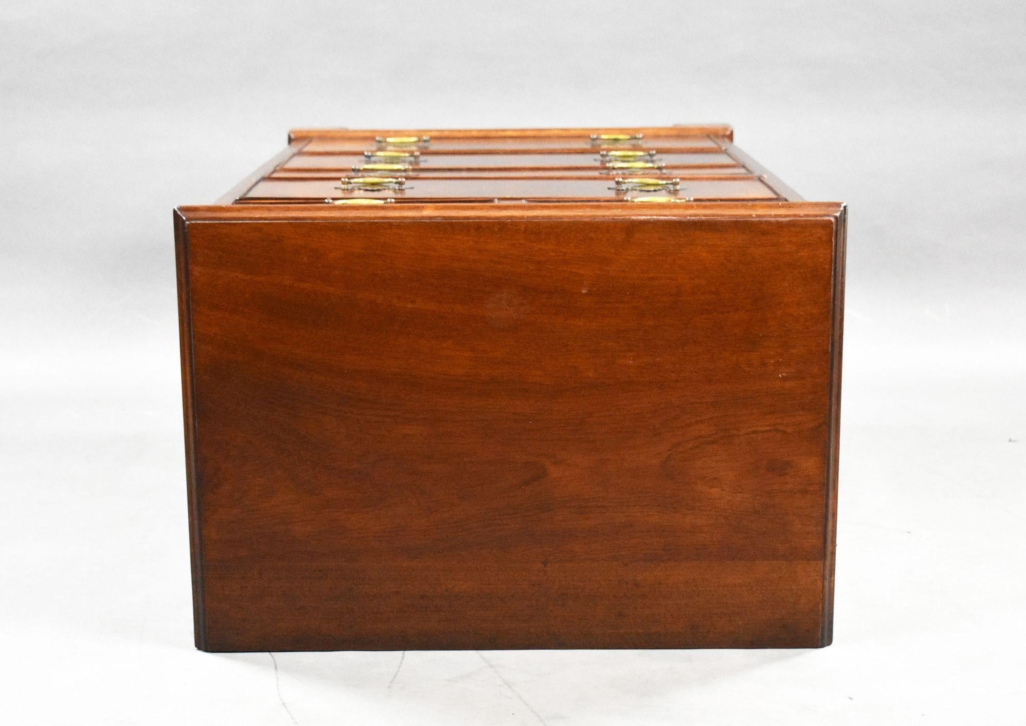 Antique Mahogany Secretaire Chest For Sale 1