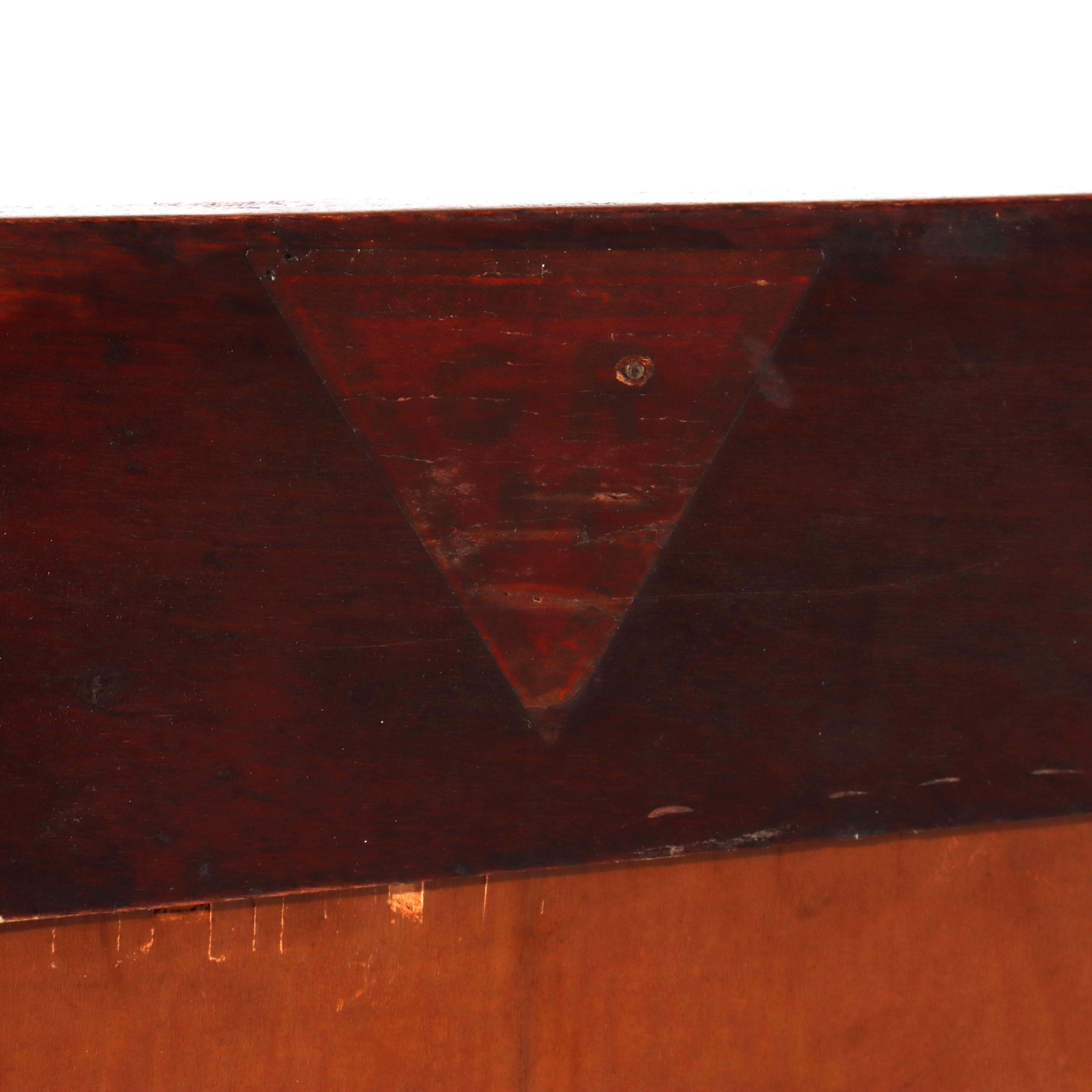 Ancienne bibliothèque sectionnelle à quatre tiroirs pour avocats en acajou C1920 en vente 8