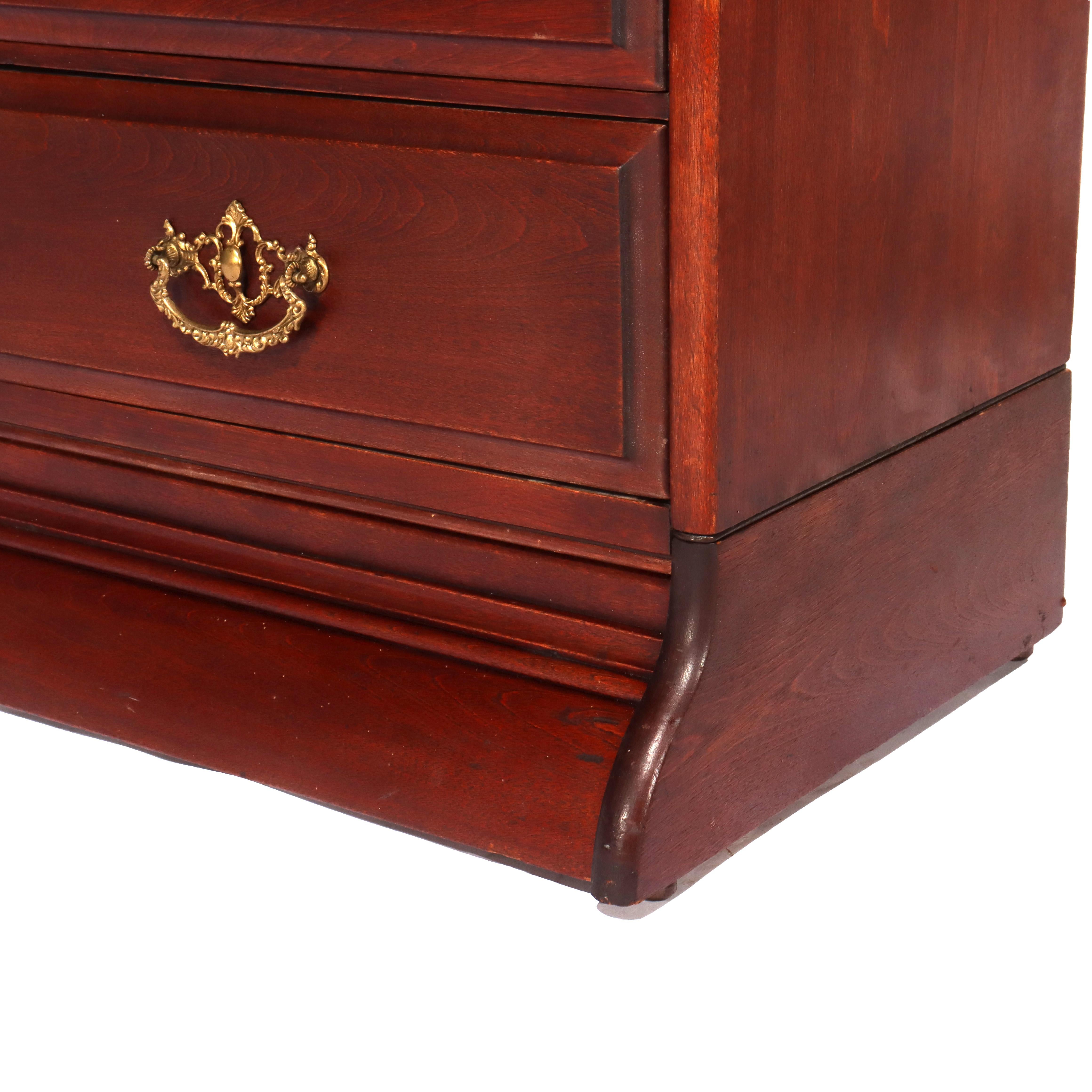 20ième siècle Ancienne bibliothèque sectionnelle à quatre tiroirs pour avocats en acajou C1920 en vente