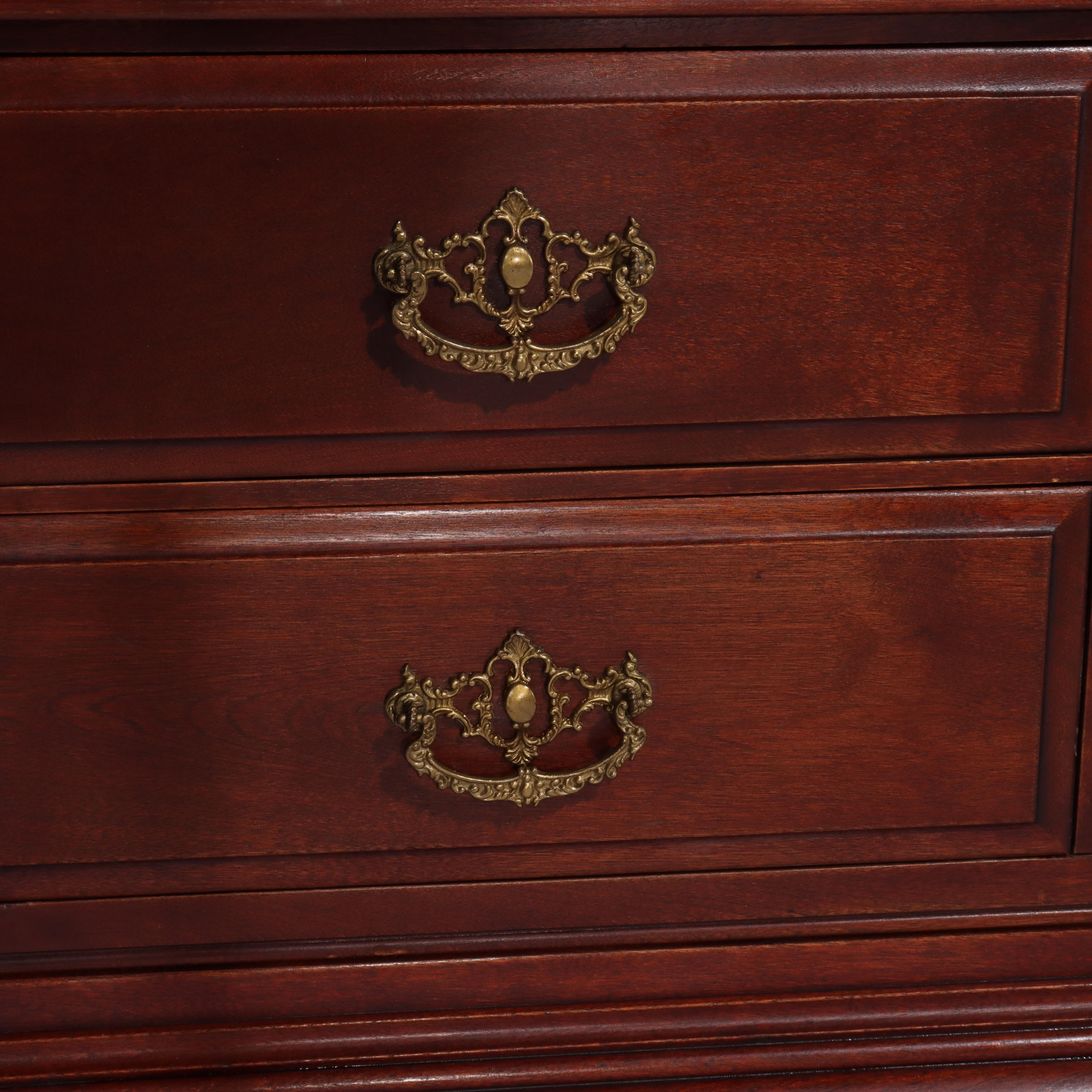 Ancienne bibliothèque sectionnelle à quatre tiroirs pour avocats en acajou C1920 en vente 1