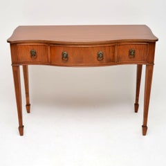 Antique Mahogany Serpentine Fronted Server Table