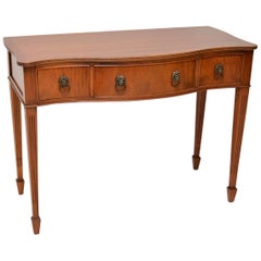 Antique Mahogany Serpentine Fronted Server Table