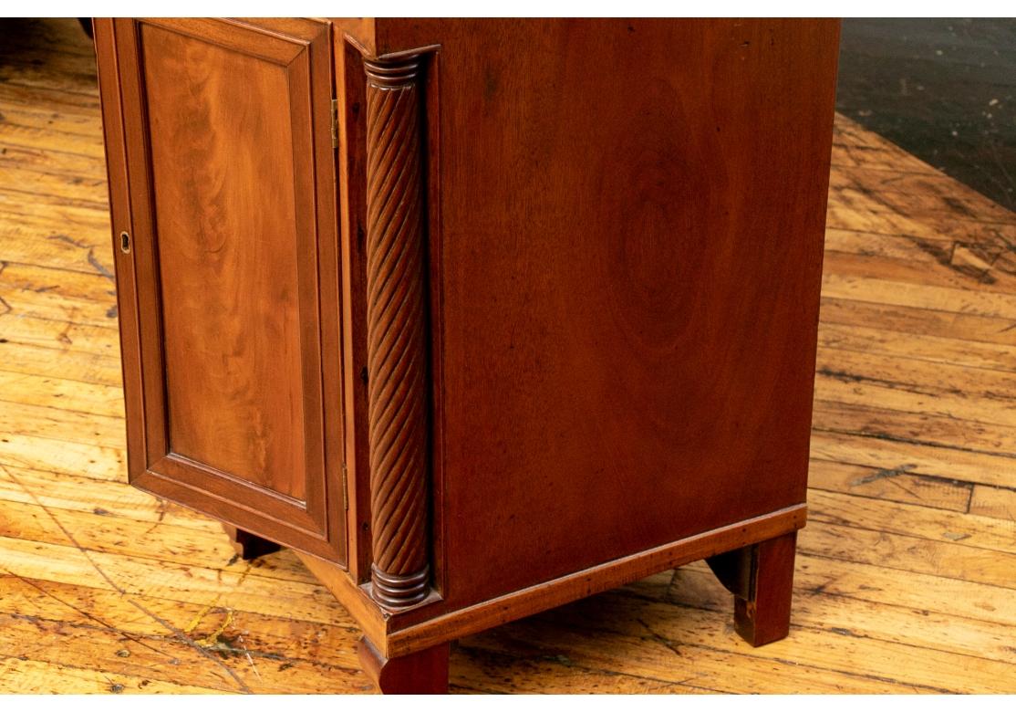 Antique Mahogany Server with Bottle Drawer For Sale 4
