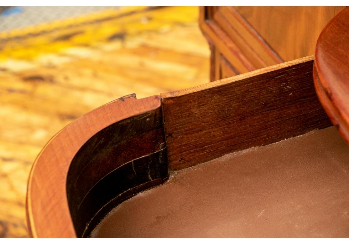 Antique Mahogany Server with Bottle Drawer In Distressed Condition For Sale In Bridgeport, CT