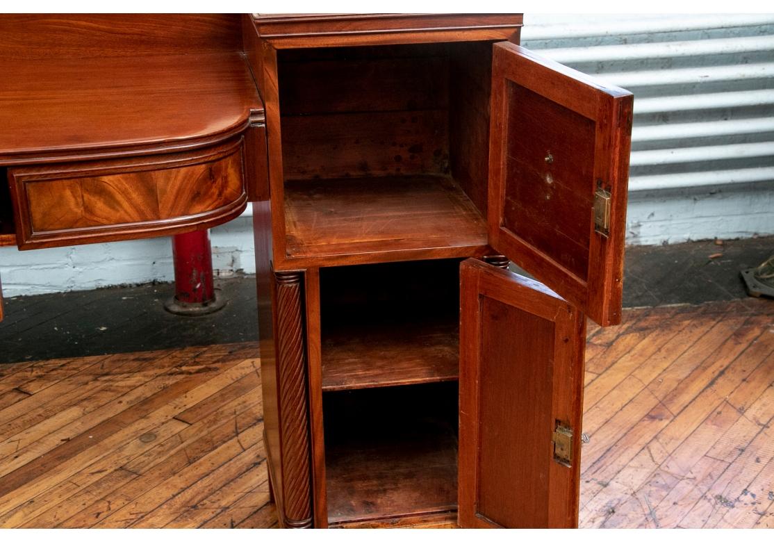 19th Century Antique Mahogany Server with Bottle Drawer For Sale