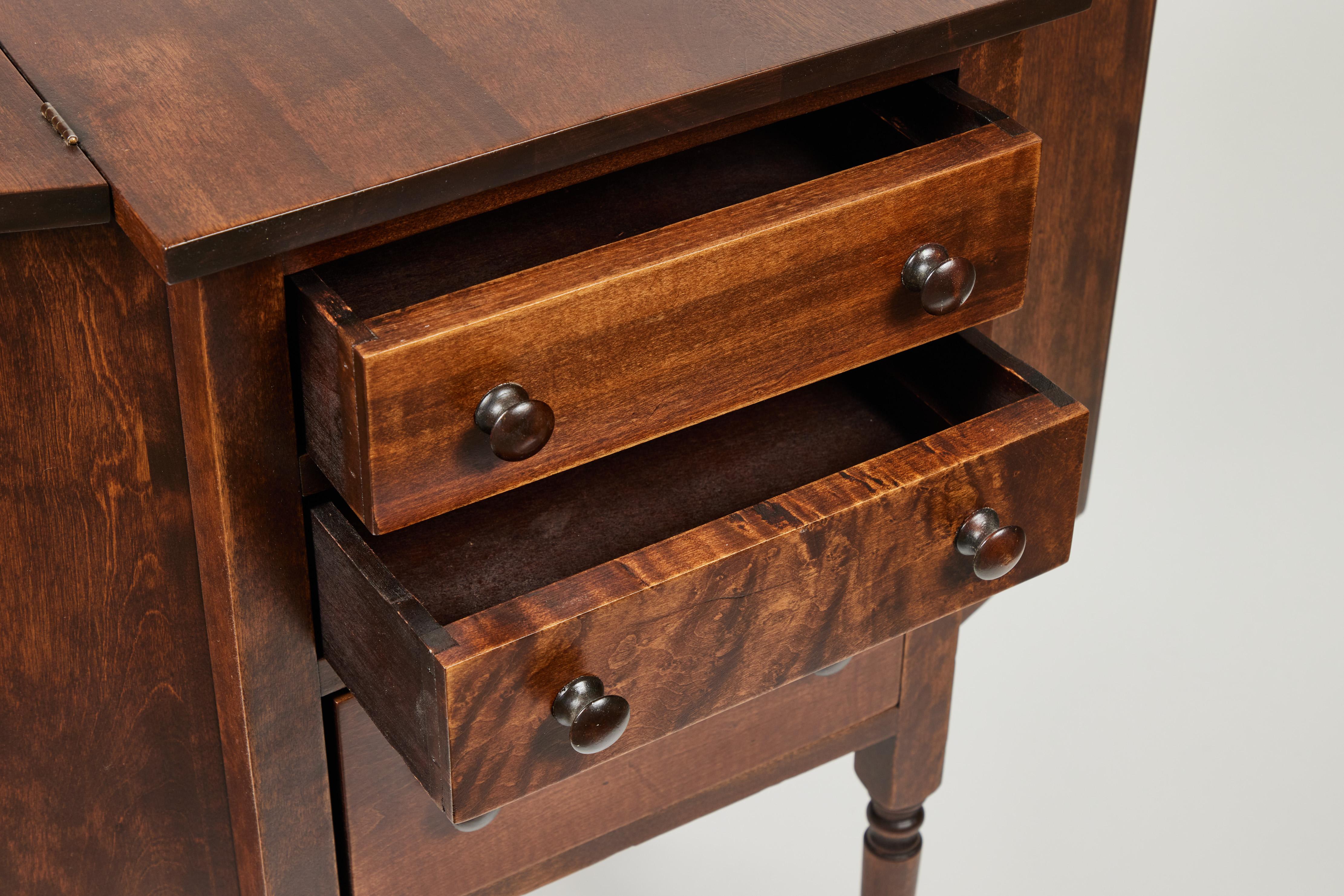 Antique Mahogany Sewing Cabinet In Excellent Condition In Pasadena, CA