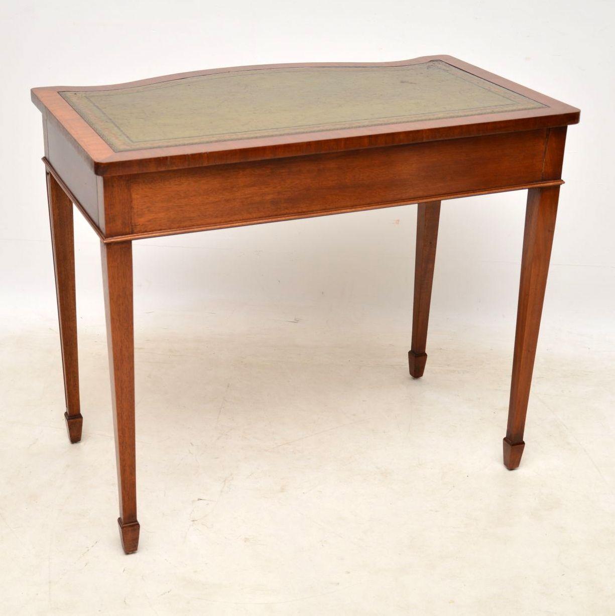 Edwardian Antique Mahogany Sheraton Style Writing Table