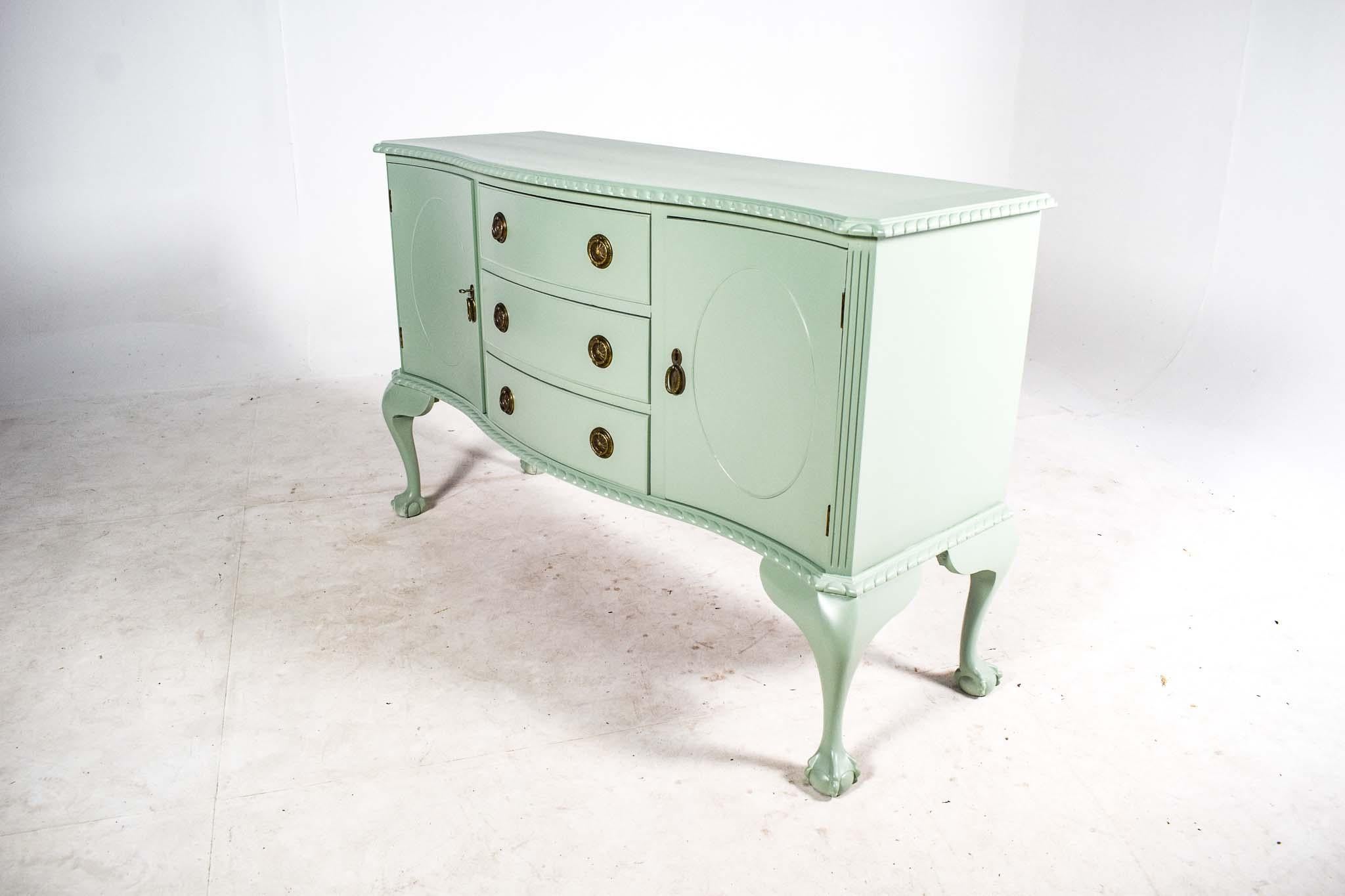 Baroque Antique Mahogany Sideboard in the Shabby Chic Style For Sale