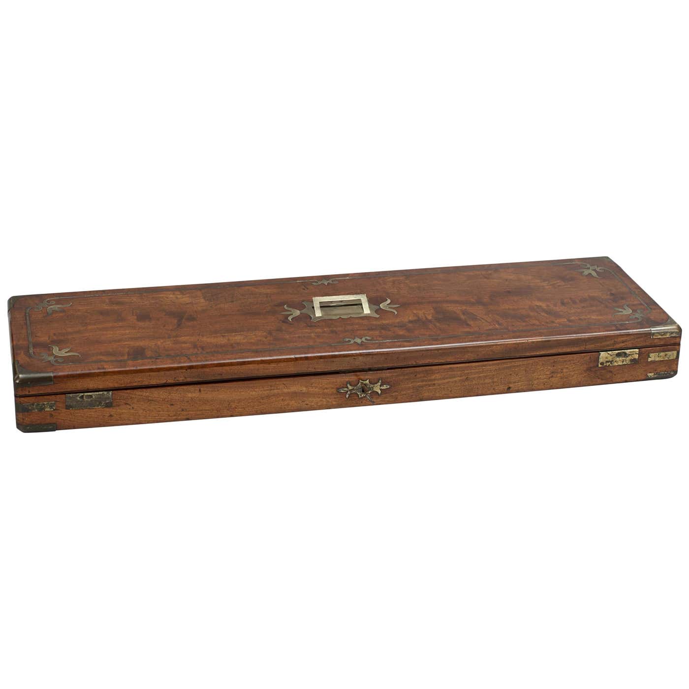 Antique Mahogany Single Gun Case at 1stDibs | antique wooden gun case ...