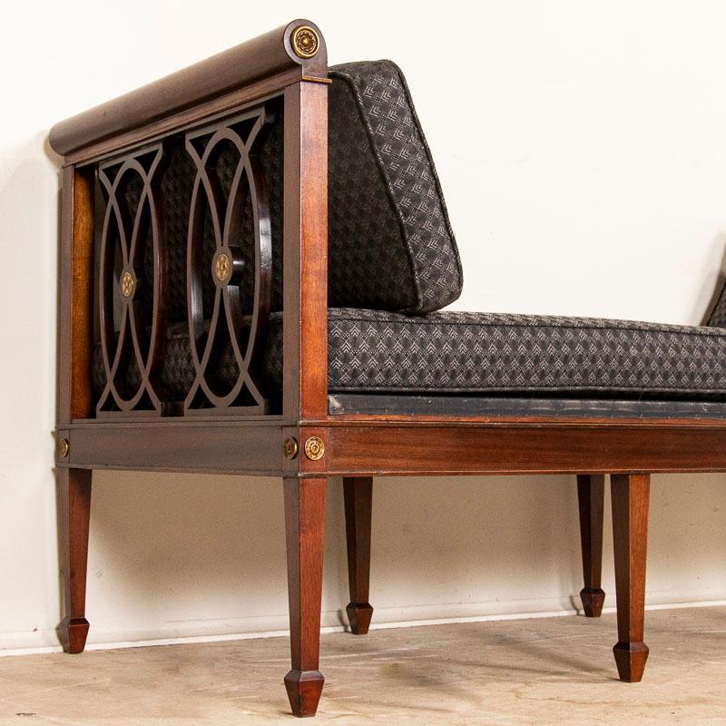 Antique Mahogany Sofa Bench from Sweden 5