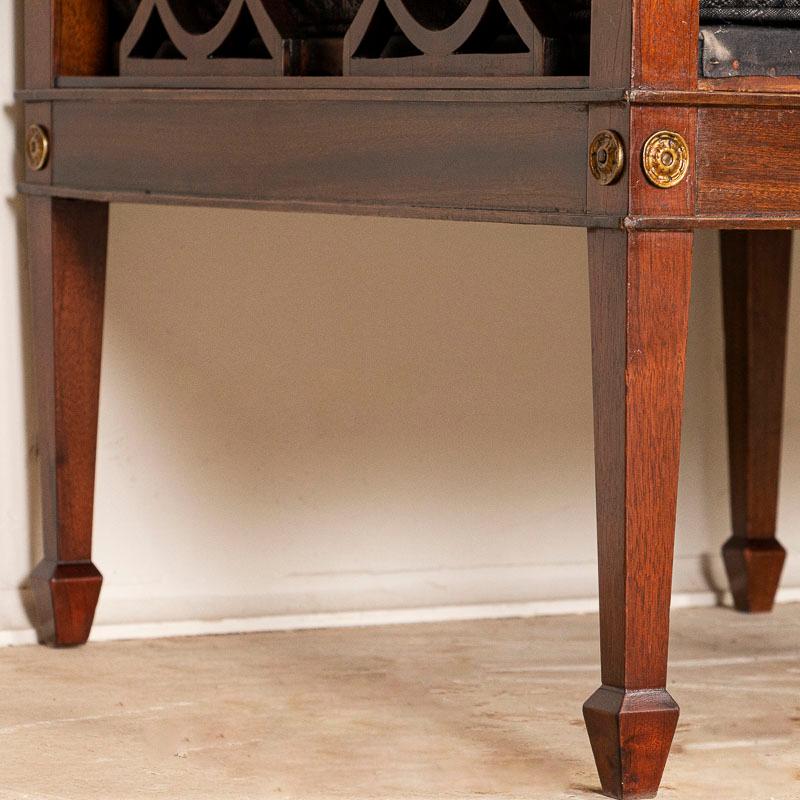Antique Mahogany Sofa Bench from Sweden 6