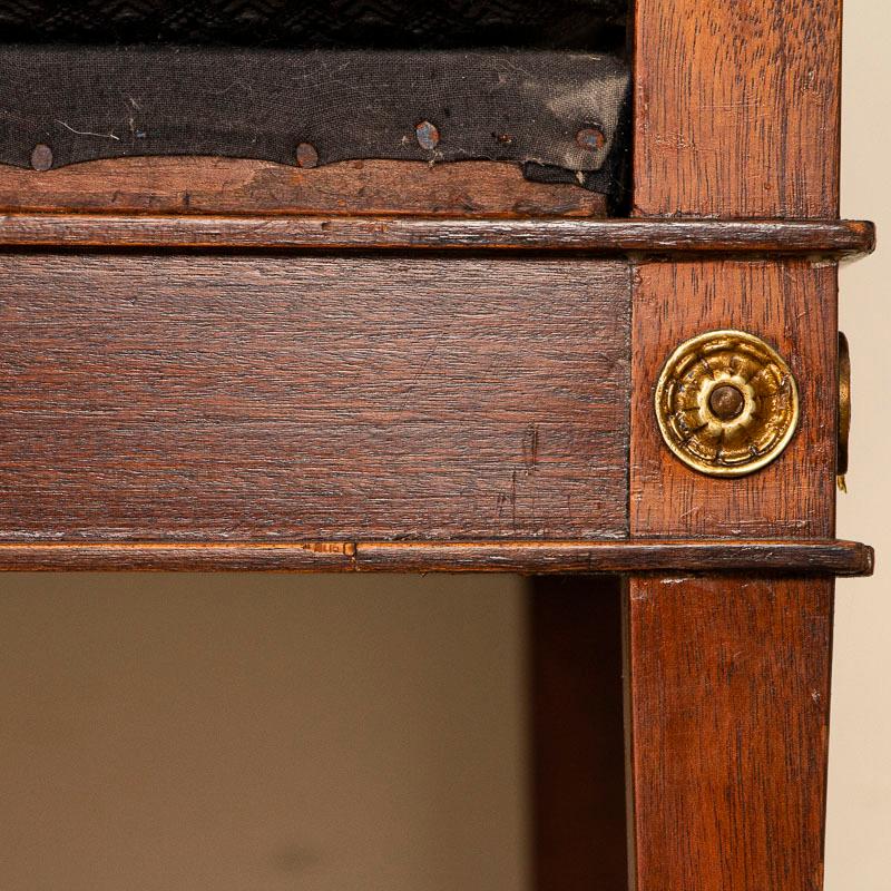 19th Century Antique Mahogany Sofa Bench from Sweden