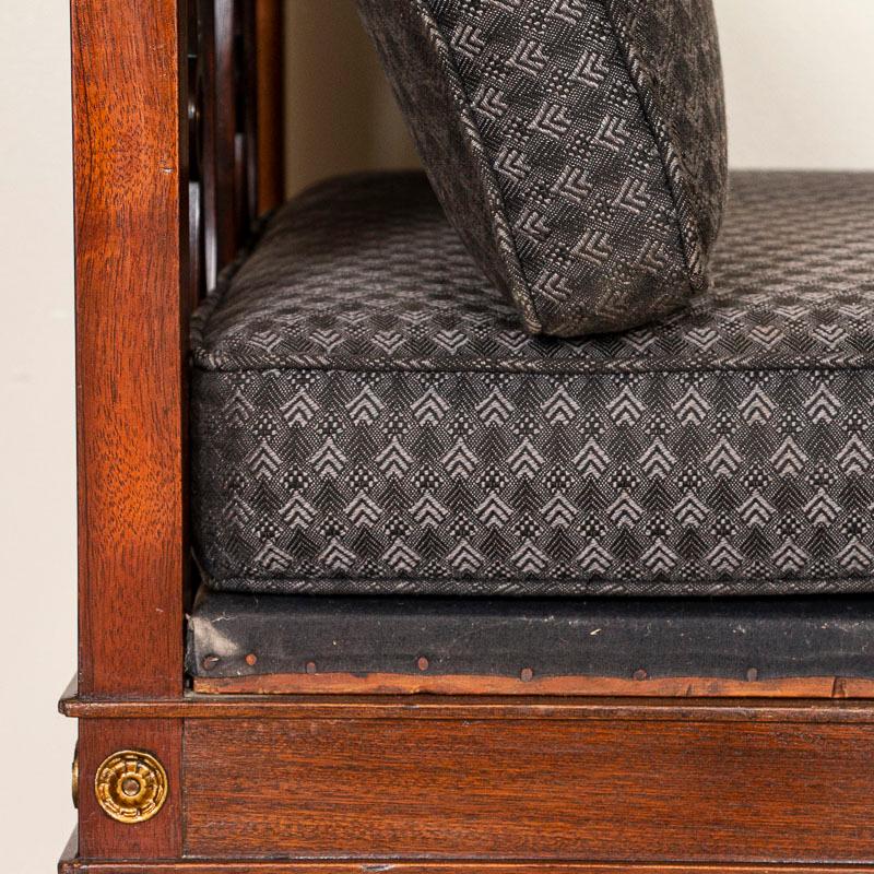 Antique Mahogany Sofa Bench from Sweden 1