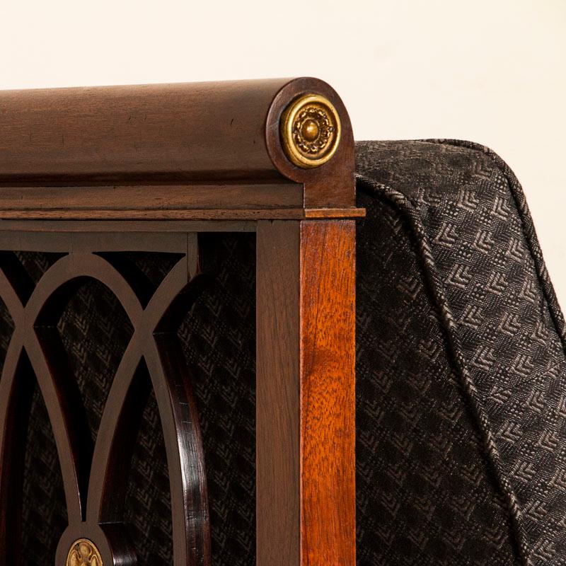 Antique Mahogany Sofa Bench from Sweden 2