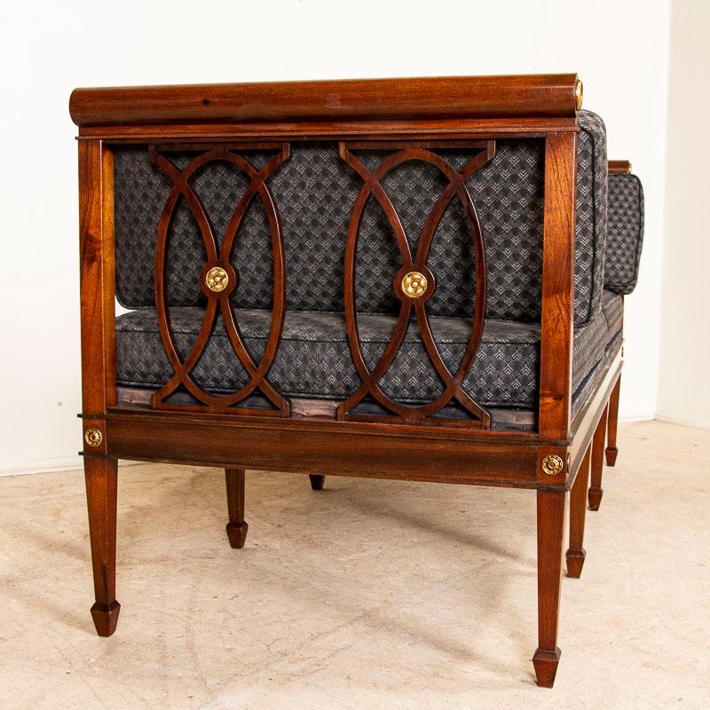 Antique Mahogany Sofa Bench from Sweden 3