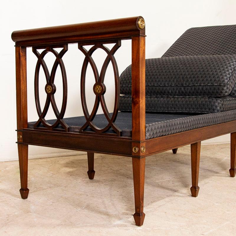 Antique Mahogany Sofa Bench from Sweden 4