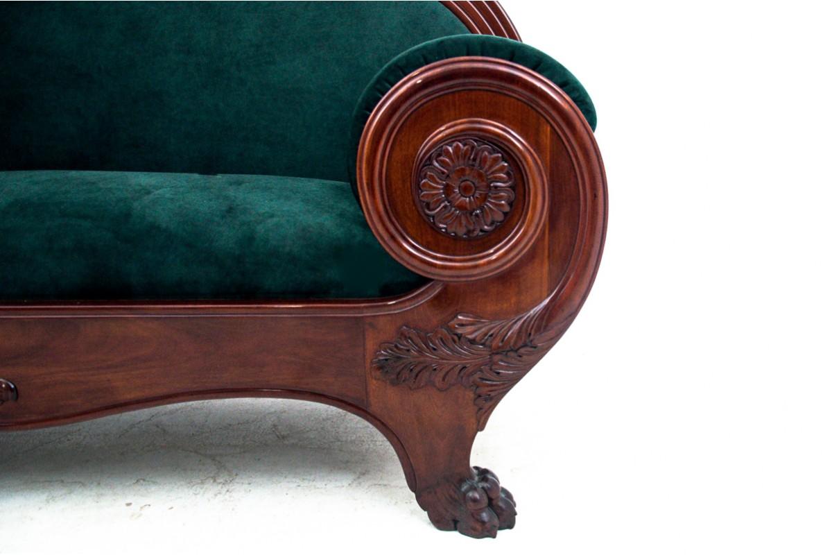 Antique mahogany sofa from Northern Europe, around 1880. For Sale 5