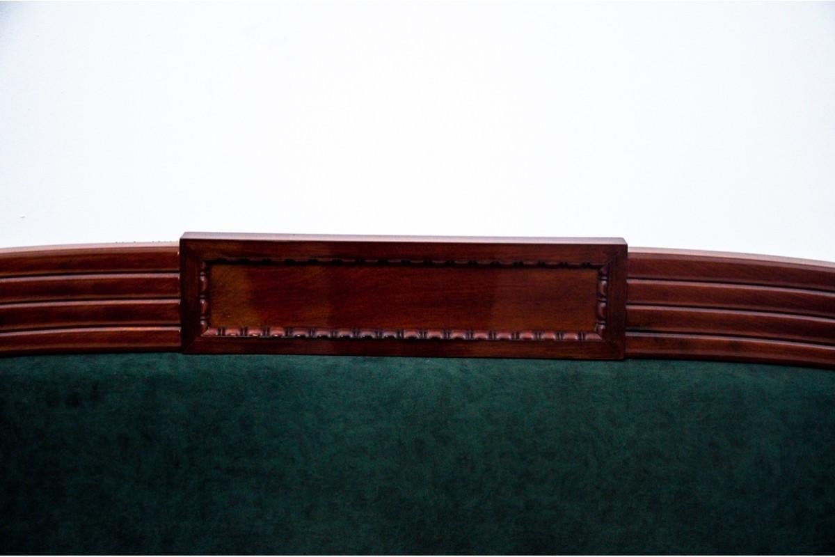 Late 19th Century Antique mahogany sofa from Northern Europe, around 1880. For Sale