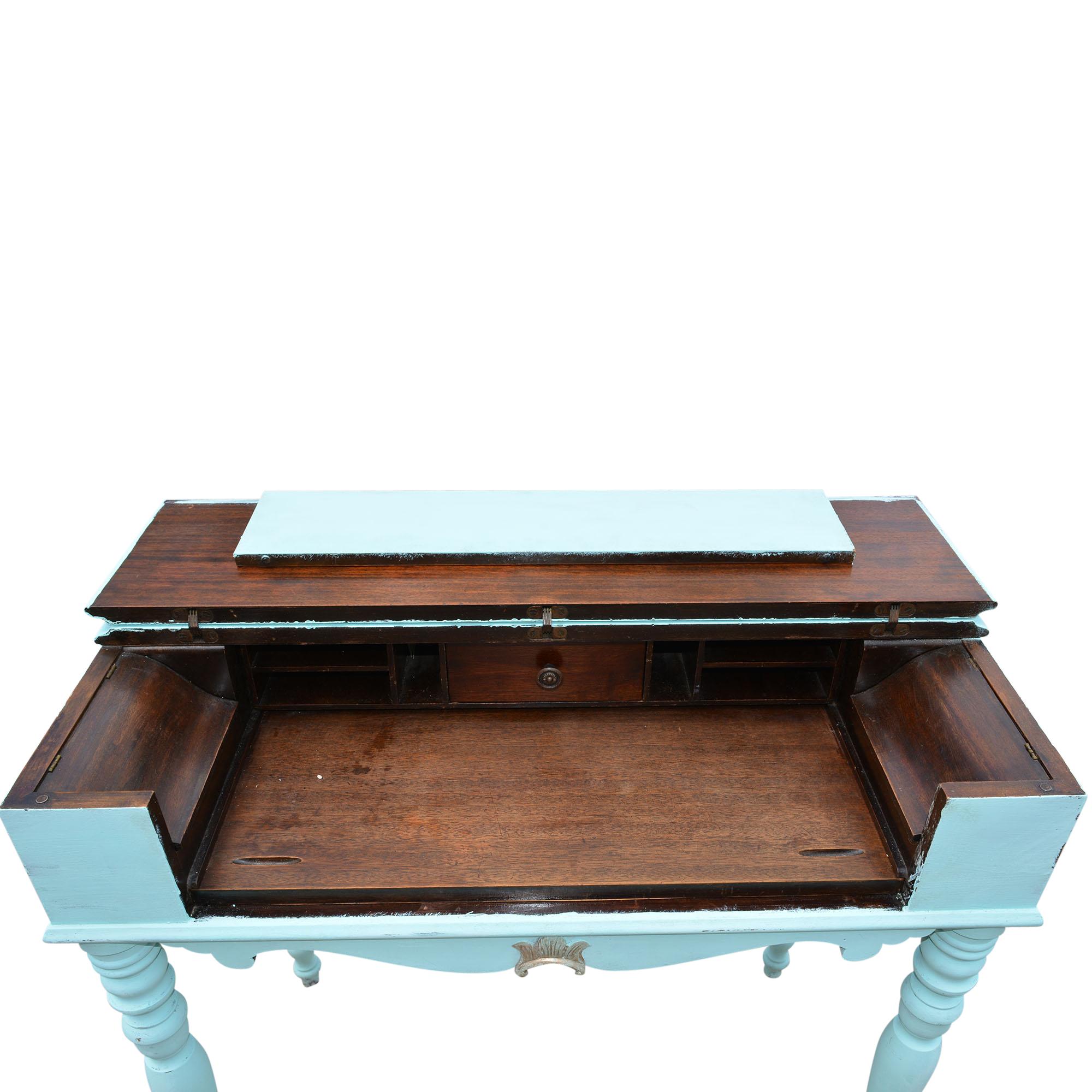 Antique Mahogany Spinet Writing Desk 7