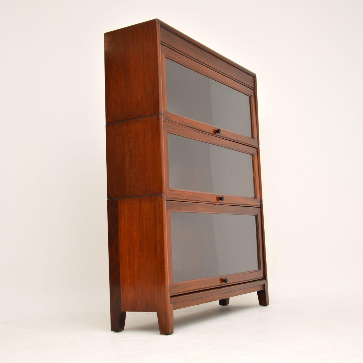 English Antique Mahogany Stacking Bookcase