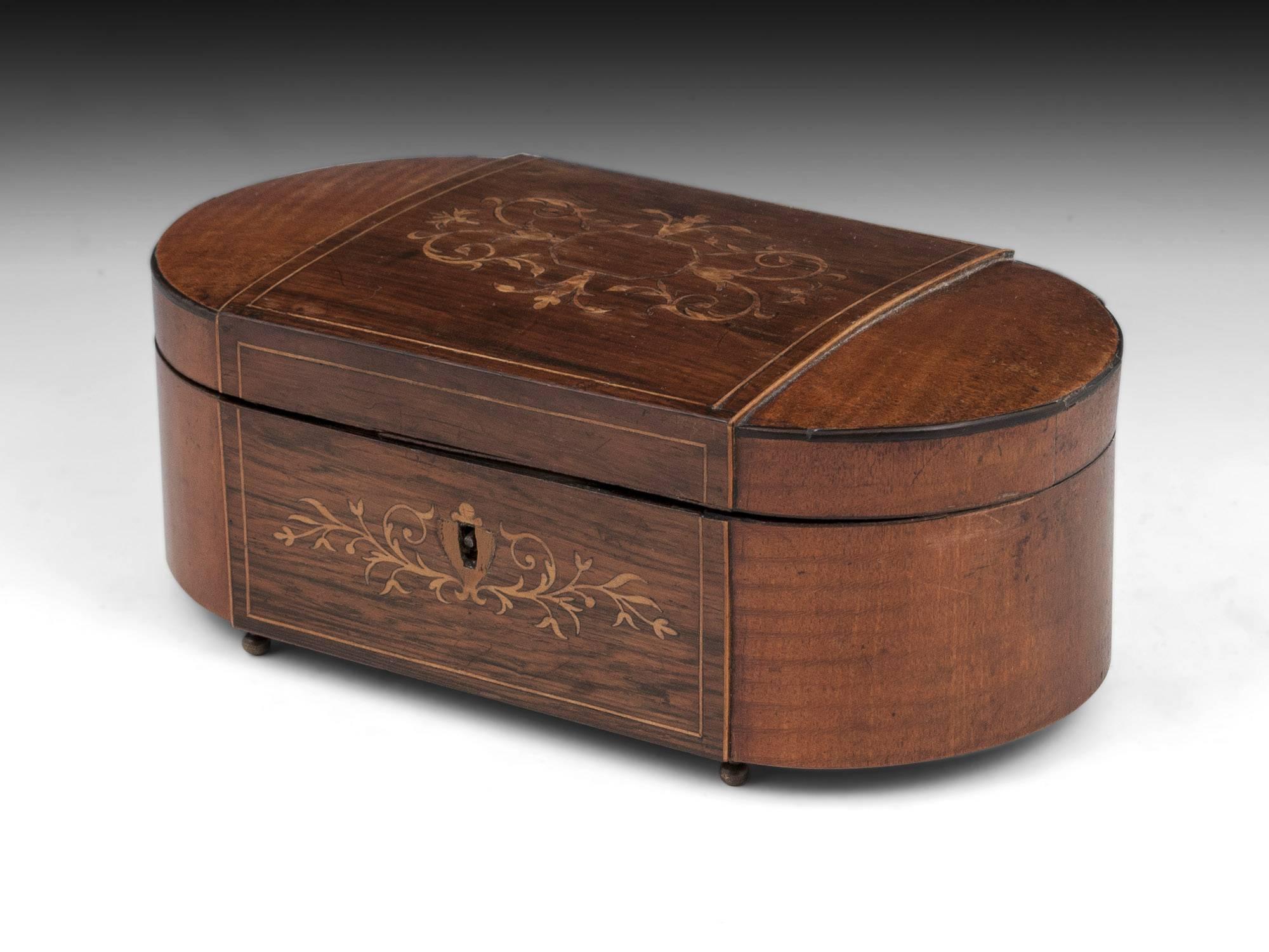 Antique Mahogany Sycamore Palais Royal Sewing Box, French, 19th Century In Good Condition For Sale In Northampton, United Kingdom