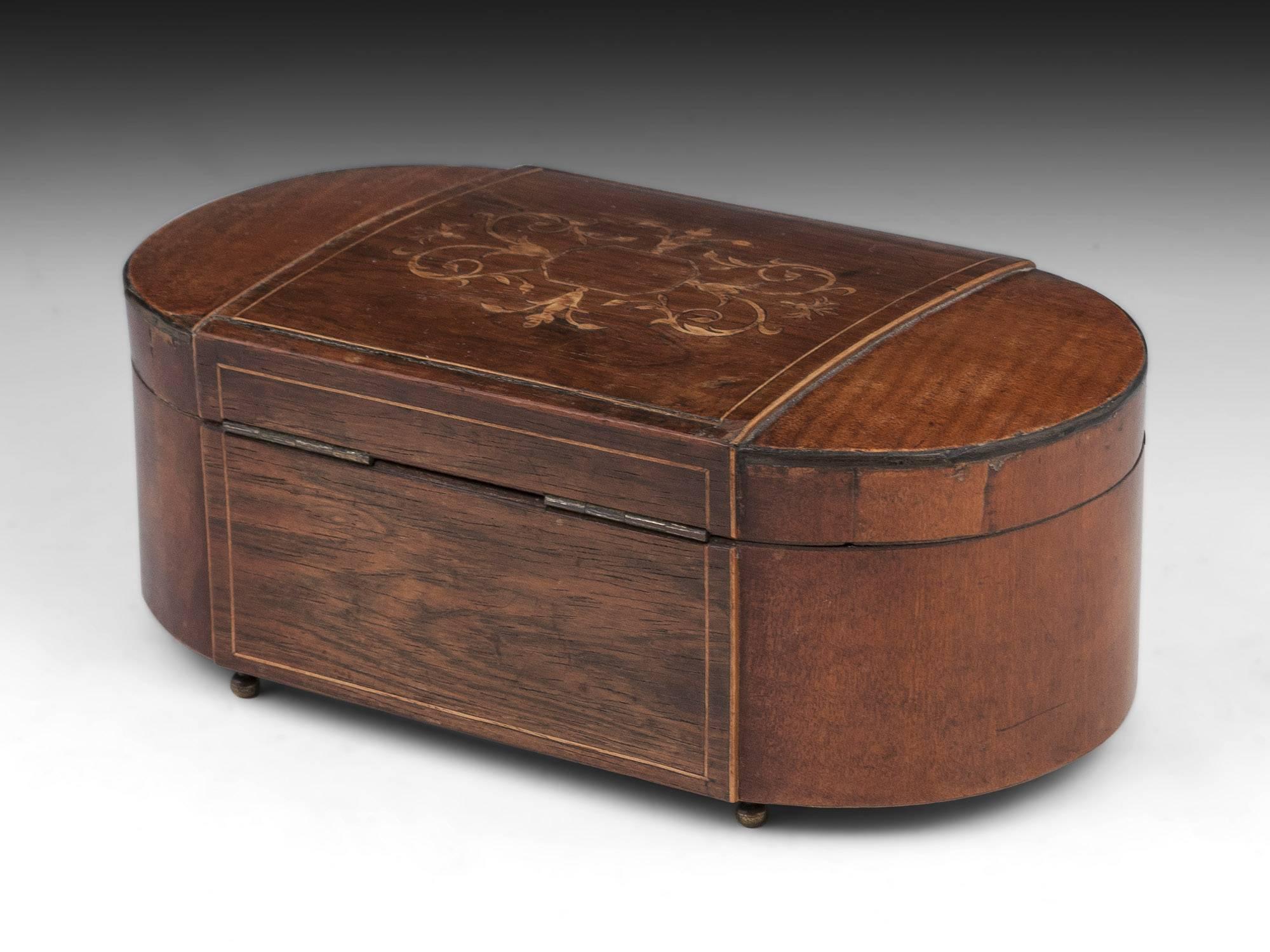 Mother-of-Pearl Antique Mahogany Sycamore Palais Royal Sewing Box, French, 19th Century For Sale