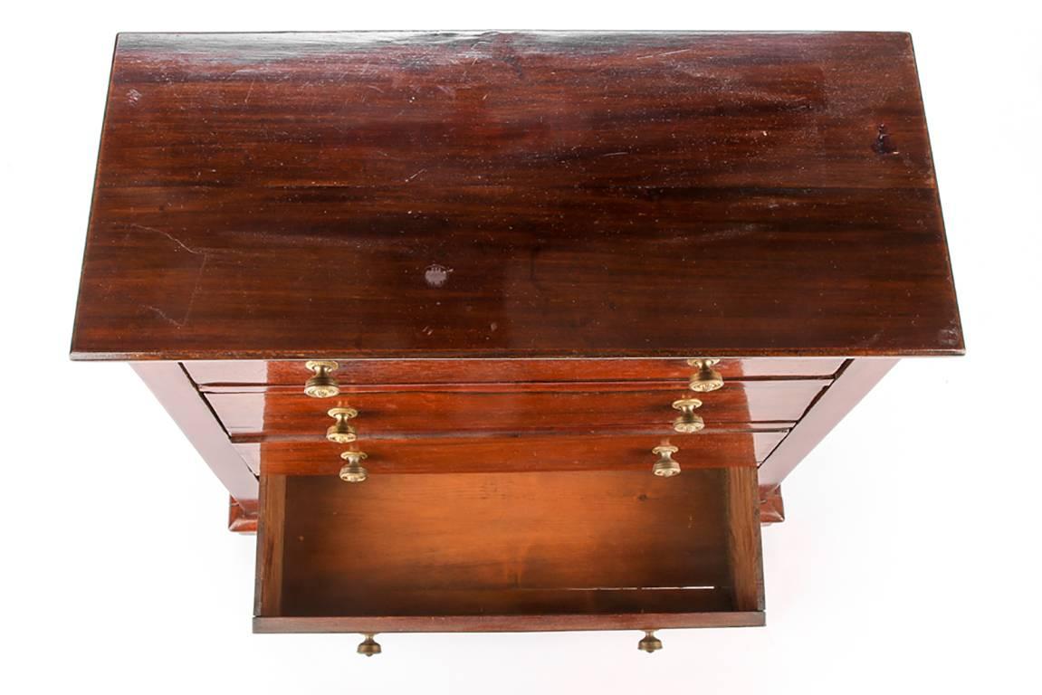 Antique Mahogany Tabletop Chest of Drawers, Salesman's Sample 2