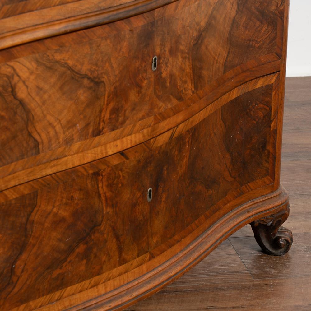 Antique Mahogany Tallboy Chest of Drawers, Denmark circa 1840-60 In Good Condition In Round Top, TX