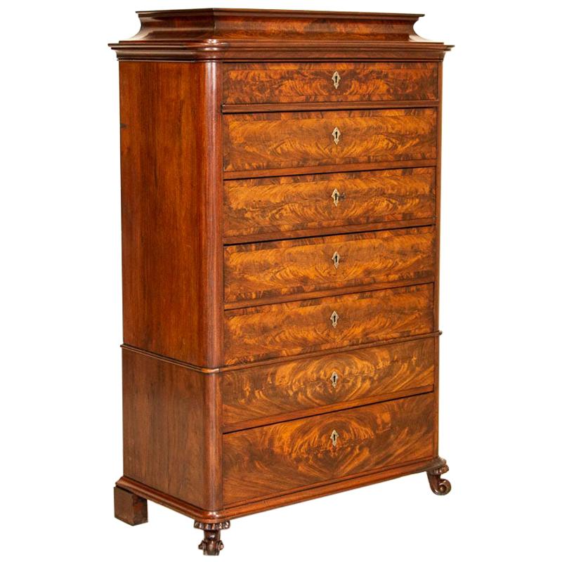 Antique Mahogany Tallboy Chest of Drawers