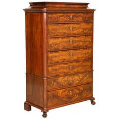 Used Mahogany Tallboy Chest of Drawers