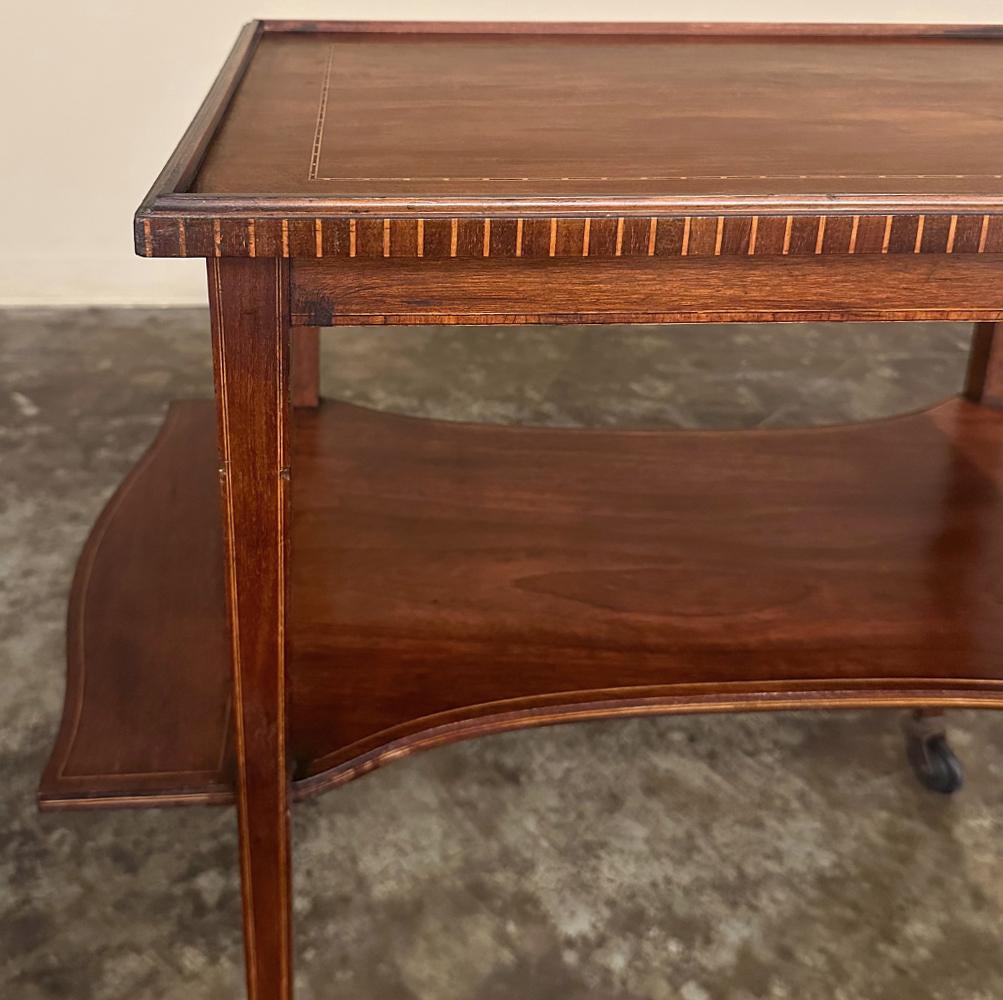 Antique Mahogany Tea ~ Drink Serving Table For Sale 2