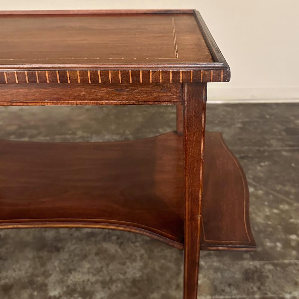 Antique Mahogany Tea ~ Drink Serving Table For Sale 3