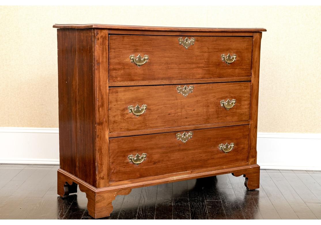 Antique Mahogany Three Drawer Chest For Sale 5