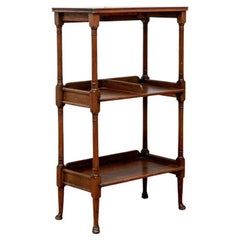 Antique Mahogany Tiered Etagere