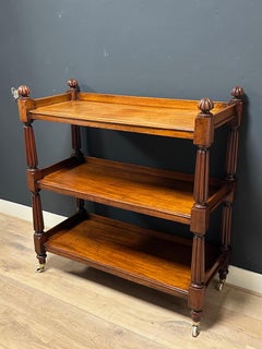 Antique mahogany tiered stand